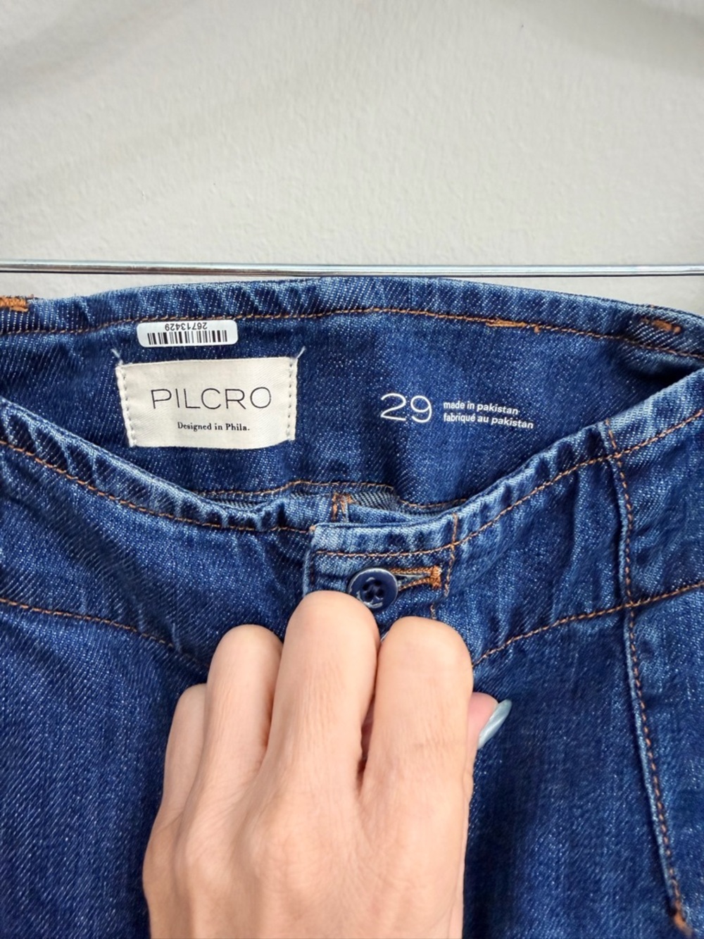 Pilcro Anthropologie Wide Leg Denim Culottes Size 29 High Rise